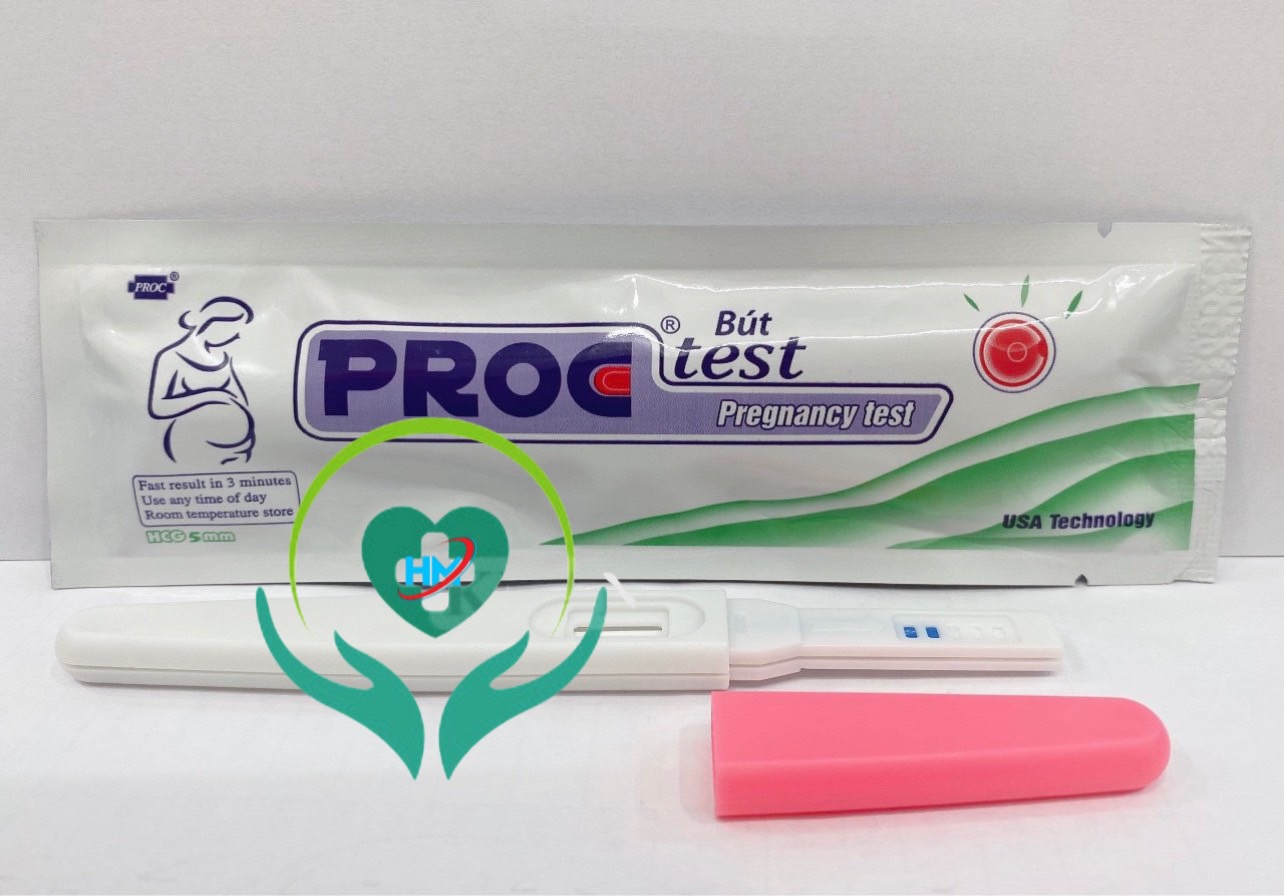 Bút thử thai cao cấp Proc test, gói 1 cái, vinaphar