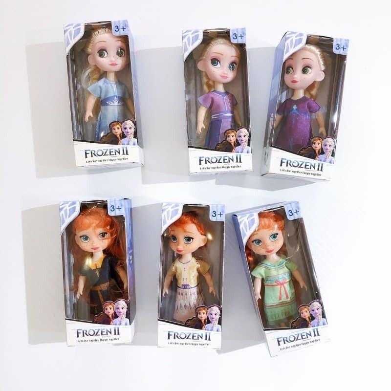 Set 6 búp bê Elsa Anna Frozen 2 Cho Bé