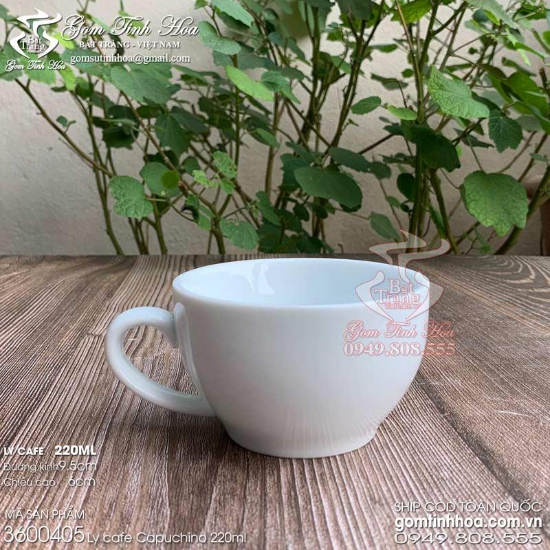 Tách sứ uống cafe cappuccino