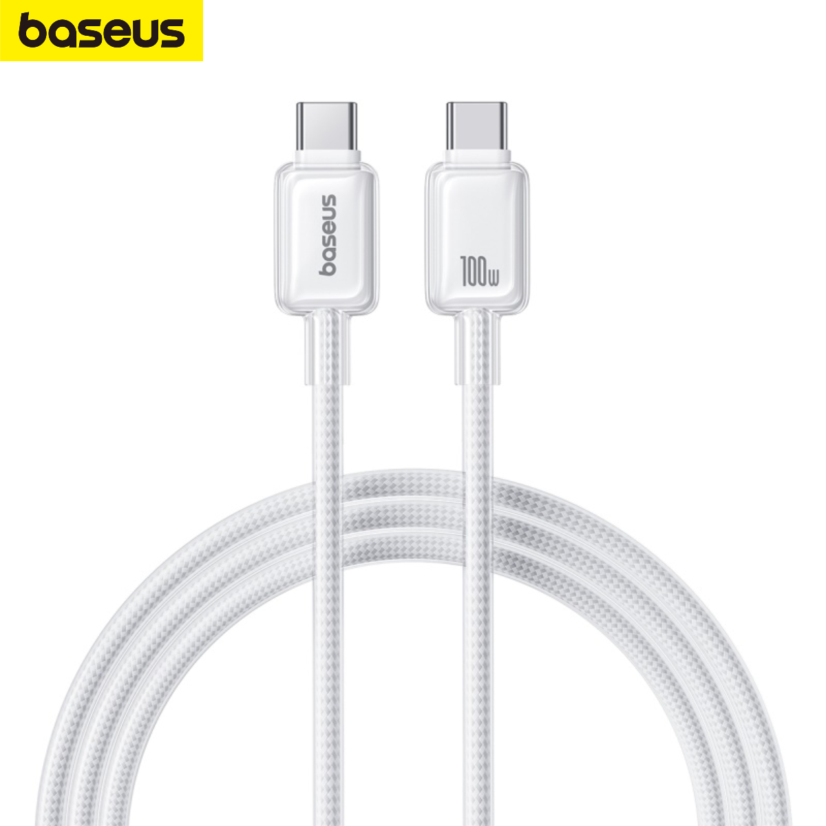 Cáp Sạc Nhanh Và Truyền Dữ Liệu Type C to Type C Baseus Crystal Clear 100W - Hàng chính hãng