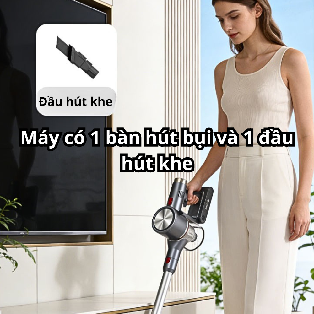 Máy hút bụi cầm tay Lumabella LB- 63021 SẠC PIN công suất cực lớn lên đến 2200W hút bụi mịn gia đình, ô tô - HÀNG CHÍNH HÃNG
