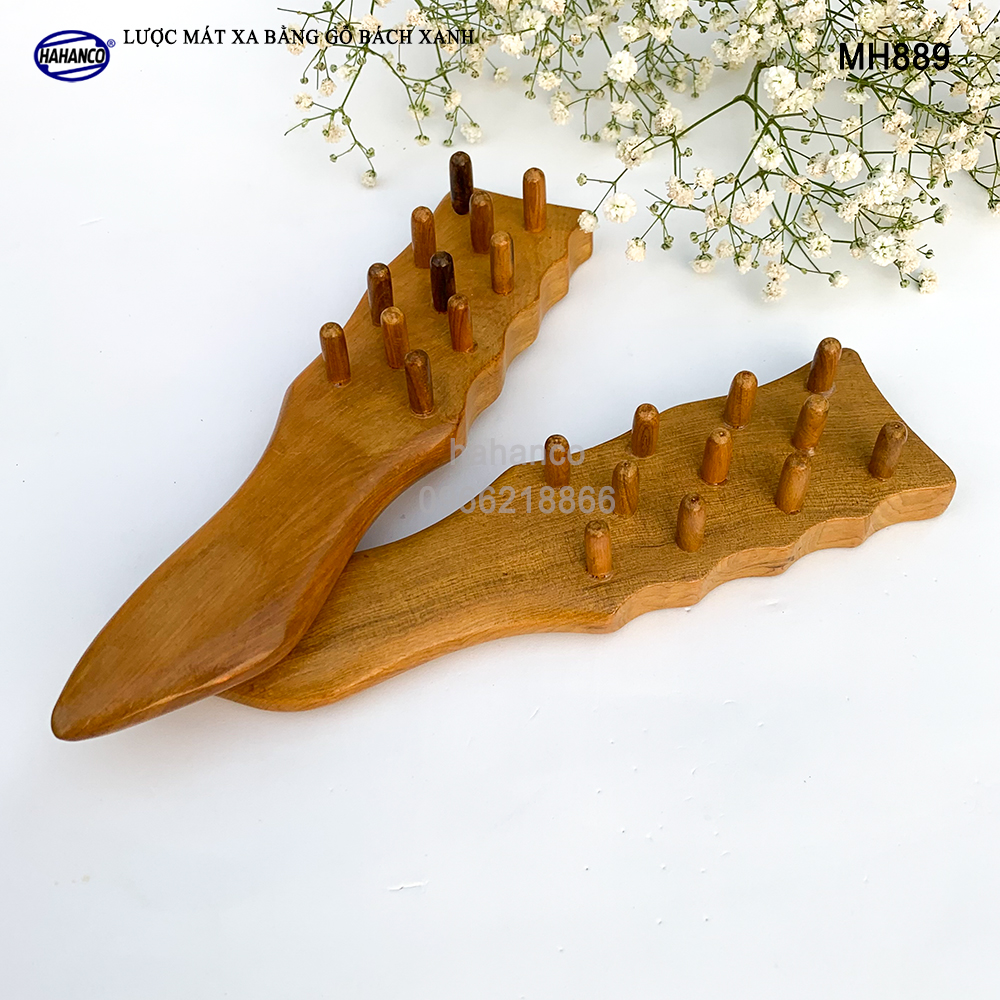 Lược gỗ thơm đa năng mát xa ấn huyệt toàn thân giúp lưu thông khí huyết - chăm sóc sức khỏe cho bạn