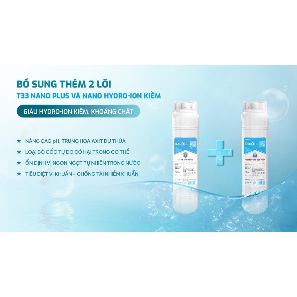 [ĐỘC QUYỀN ONLINE -TẶNG BỘ LÕI] Máy lọc nước Nóng Lạnh Karofi KAD-EC66 -12 lõi Smax,  GIÀU HYDRO-ION KIỀM KHOÁNG, BH36T - Hàng Chính Hãng