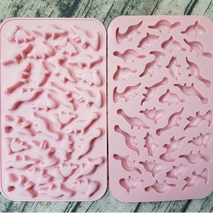 Khuôn silicon kẹo dẻo khủng long