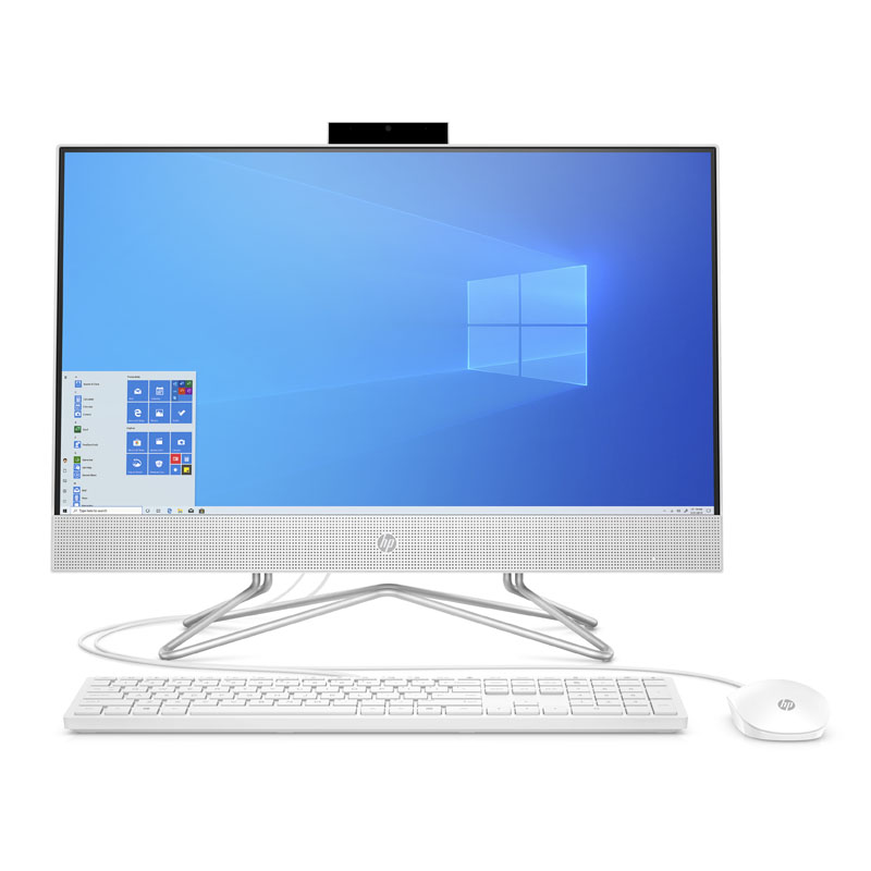 Máy tính bộ All in One HP AIO 24-df0039d (Core i3-10100T,4GB RAM,512GB SSD,DVDRW,Intel Graphics,23.8&quot;FHD,Keyboard &amp; Mouse,Win 10,White)_180N9AA - Hàng Chính Hãng