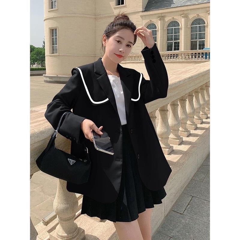 Áo Khoác Blazer Nữ Dáng Xuông Phong Cách Hàn Quốc Mã RB03