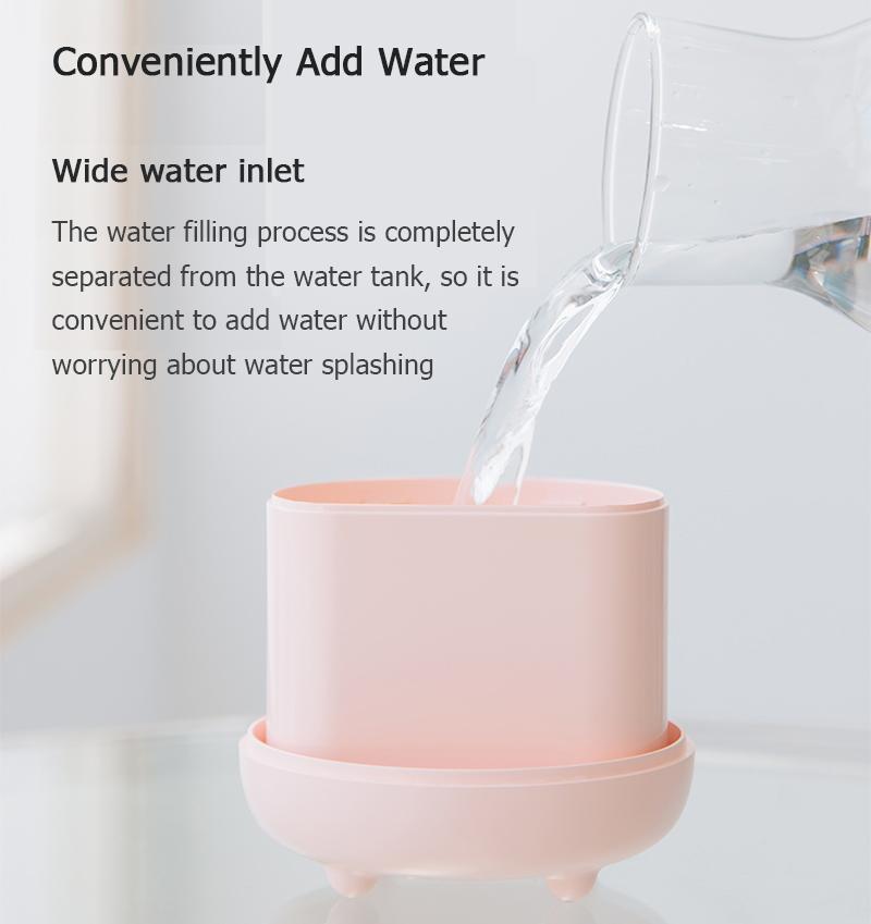 Chất Lượng Cao 350ML Không Khí Bằng Bay Hơi Máy Tạo Độ Ẩm Không Dây Không Gian Viên Mèo/Nhỏ Hamster Phun Sương Tạo Có Đèn LED Ban Đêm đèn