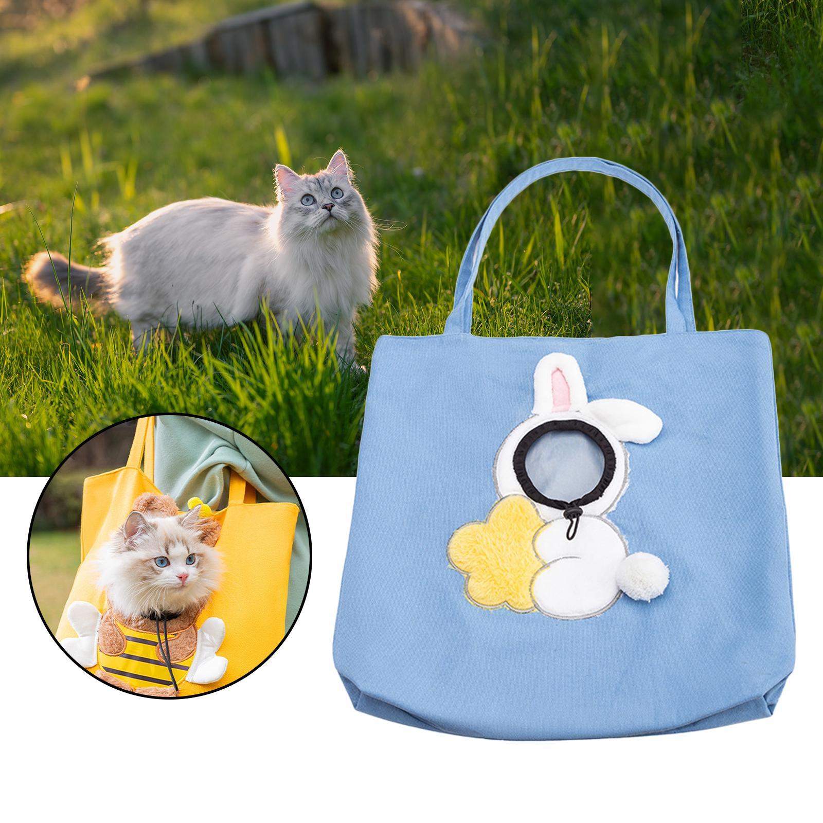 Pet Cat Carrier Bag Puppy Satchel Bag Breathable Travel Bag Tote