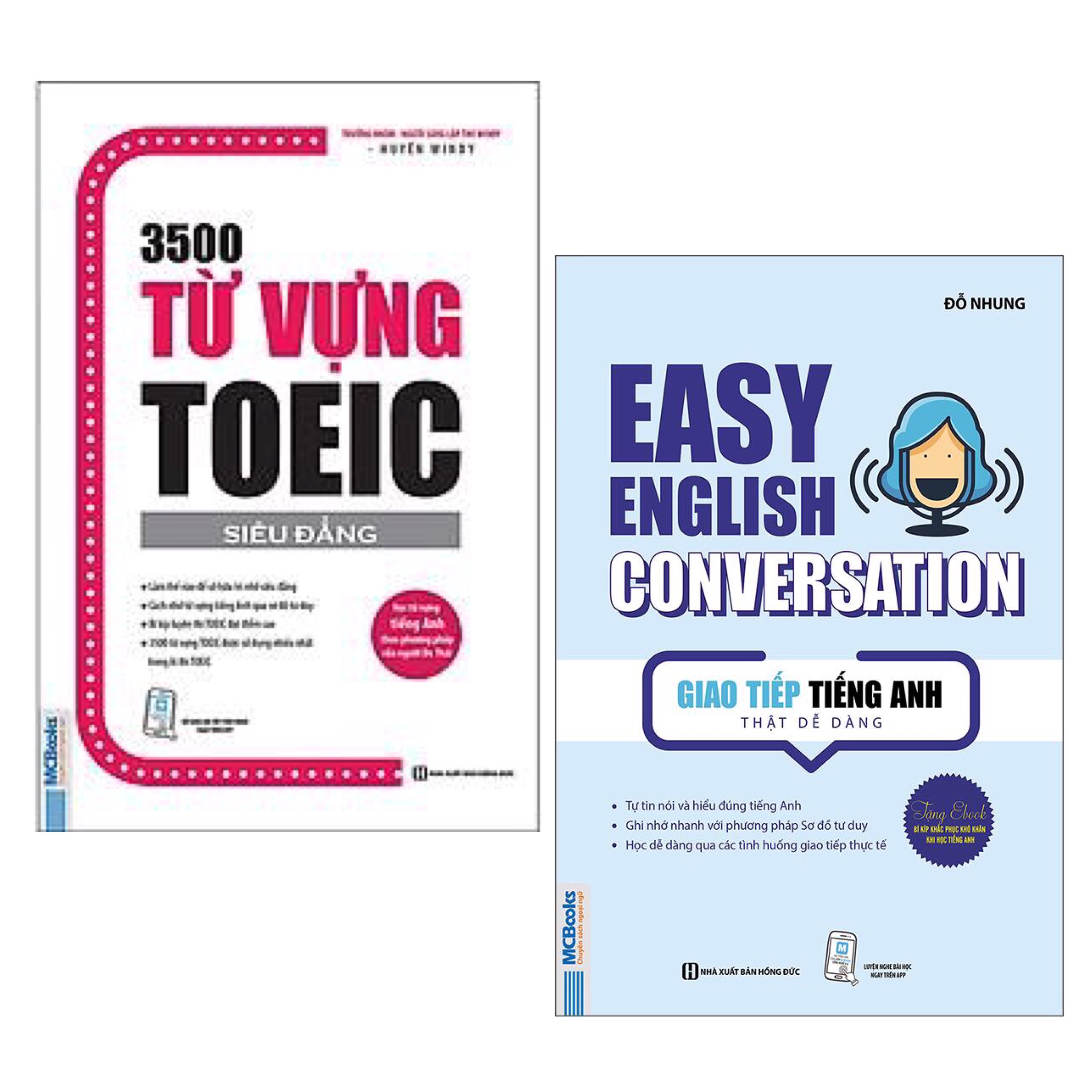 Combo Sách Học Tiếng Anh Hiệu Quả: 3500 Từ Vựng Toeic (Tái Bản 2020) + Giao Tiếp Tiếng Anh Thật Dễ Dàng - Easy English Conversation (Tái Bản 2020) / Cẩm Nang Học Ngoại Ngữ - Tủ Sách Học Tốt