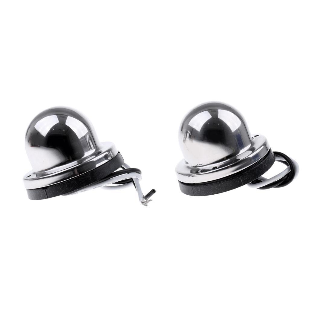 1 Pair Stainless Steel 12V Marine Boat Yacht Light LED Bow Navigation Side Boat Underwater Lights Sailing Signal Light Red & Green