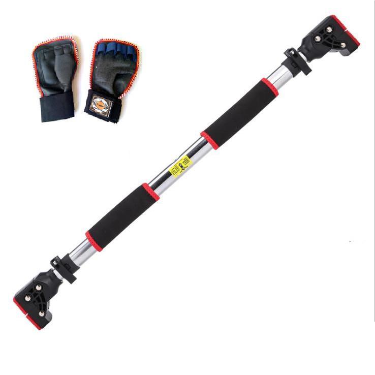 Combo Xà đơn treo tường, gắn tường 2020 điều chỉnh 72cm - 105cm và 93cm-140cm nặng 2kg, 2.5kg(tặng găng tay tập xà dày