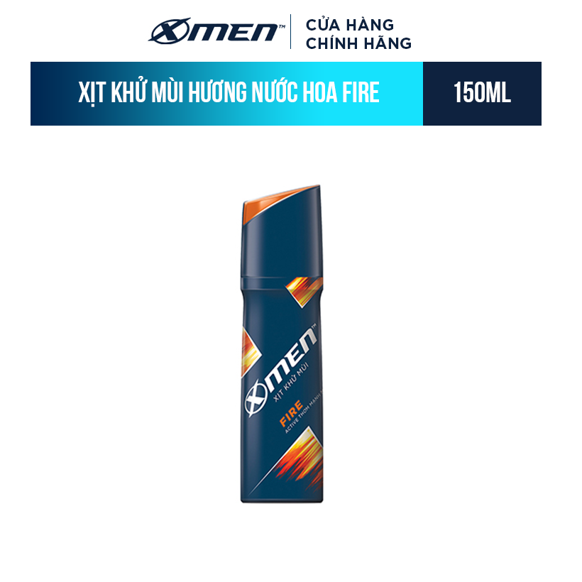 Xịt Nước Hoa X-Men Fire - Hương nam tính 140ml