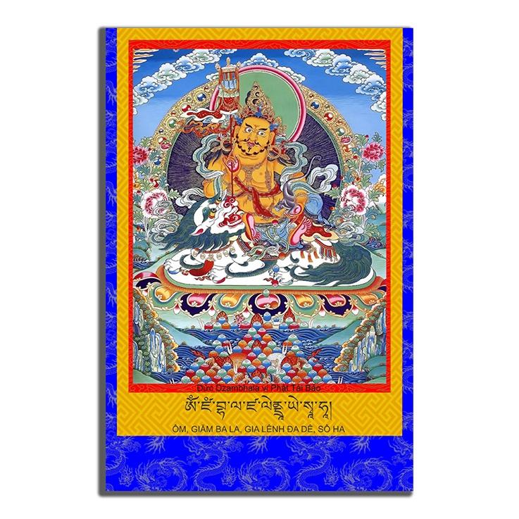 Tranh vải nẹp gỗ, tranh sáo trúc, hình Phật giáo, thangka Tây Tạng, Mandala