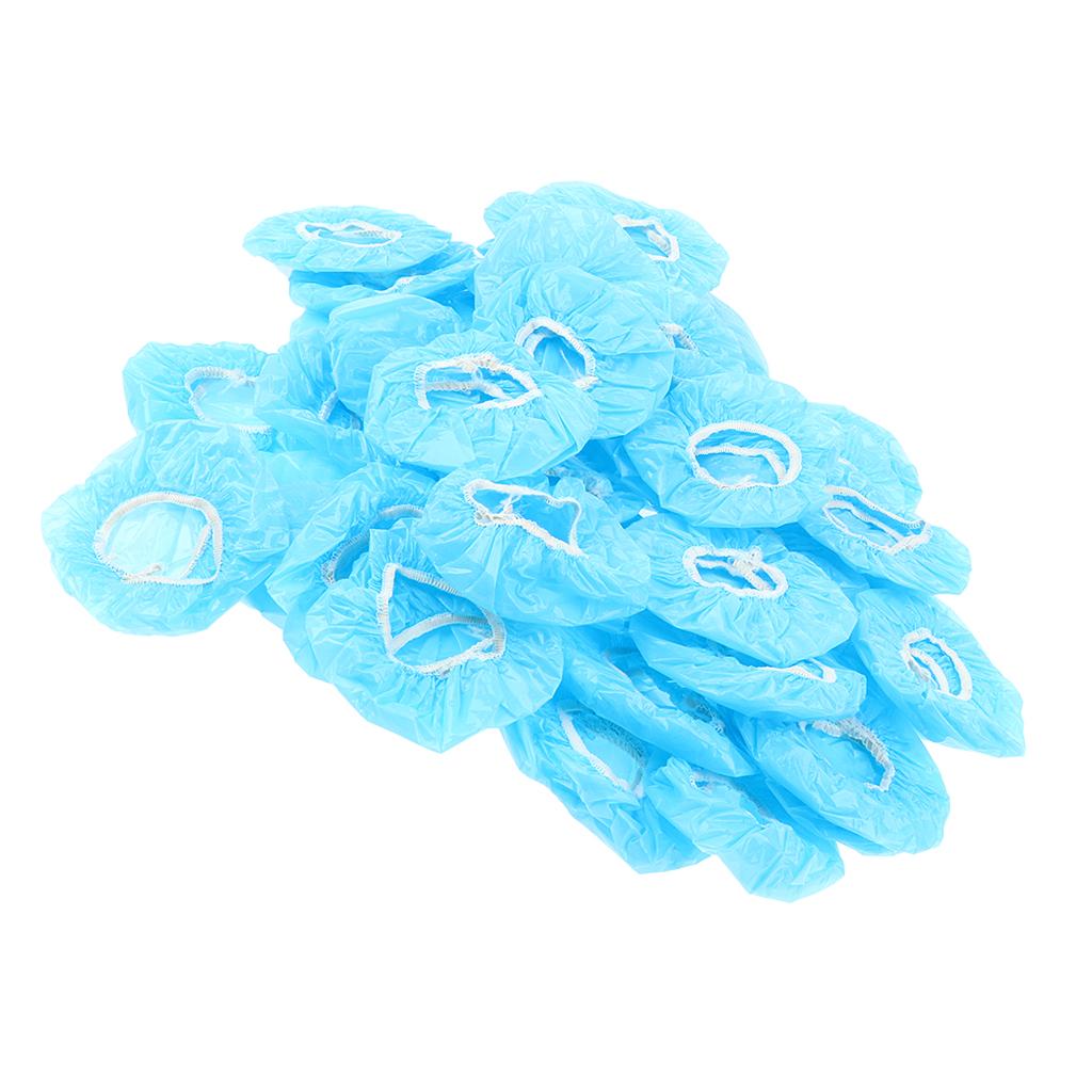 100pcs Unisex Waterproof Bath Ear Protection Shower Earmuffs Ear Cover Caps Protects Ear from Water when Showering