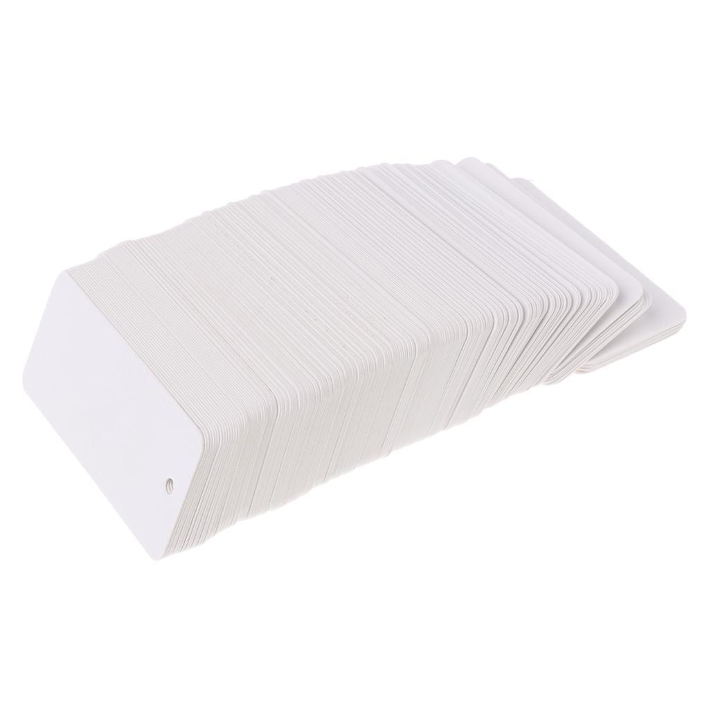 Pack of 200 Blank Clothing Hang Tag Gift Label Card for Business and Domestic