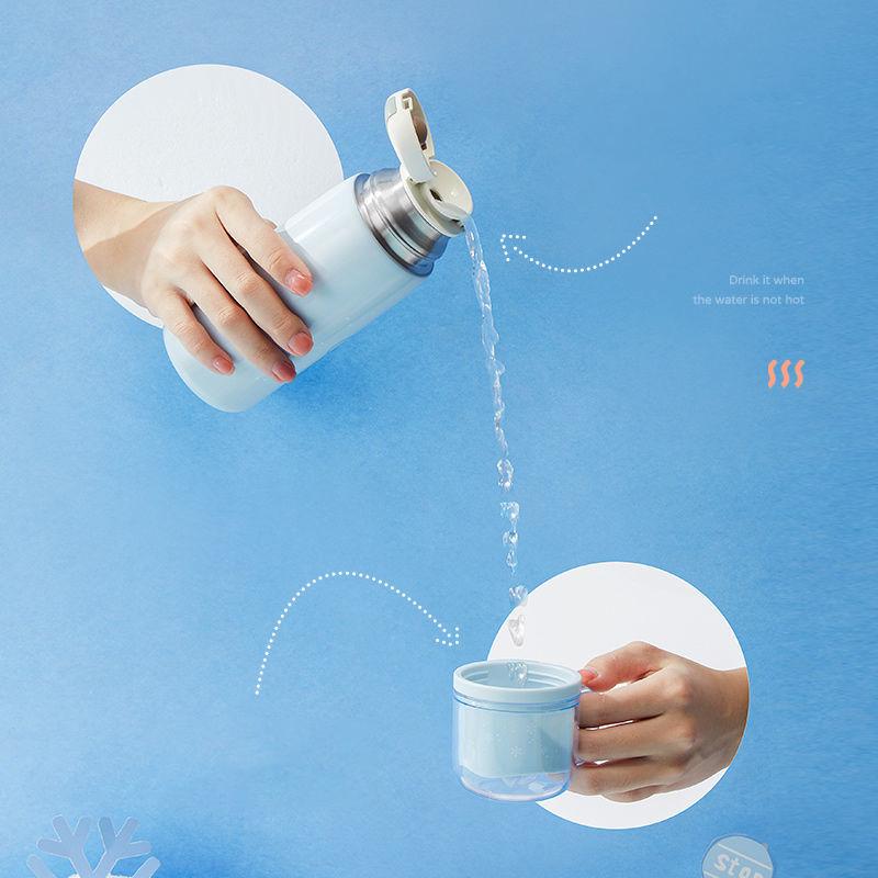 400Ml Sinh Viên Thép Không Gỉ Dễ Thương Giữ Nhiệt Cốc Sáng Tạo Hoạt Hình Chống Rò Rỉ Chân Không Trẻ Nhiệt Nước Thermocup
