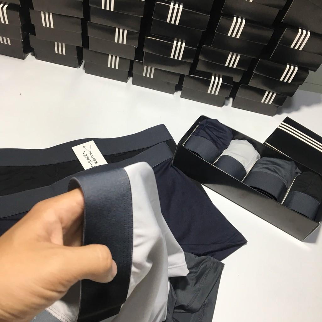 Combo 4 quần sịp đùi nam dáng BOXER co dãn, đồ lót nam thoáng khí co giãn