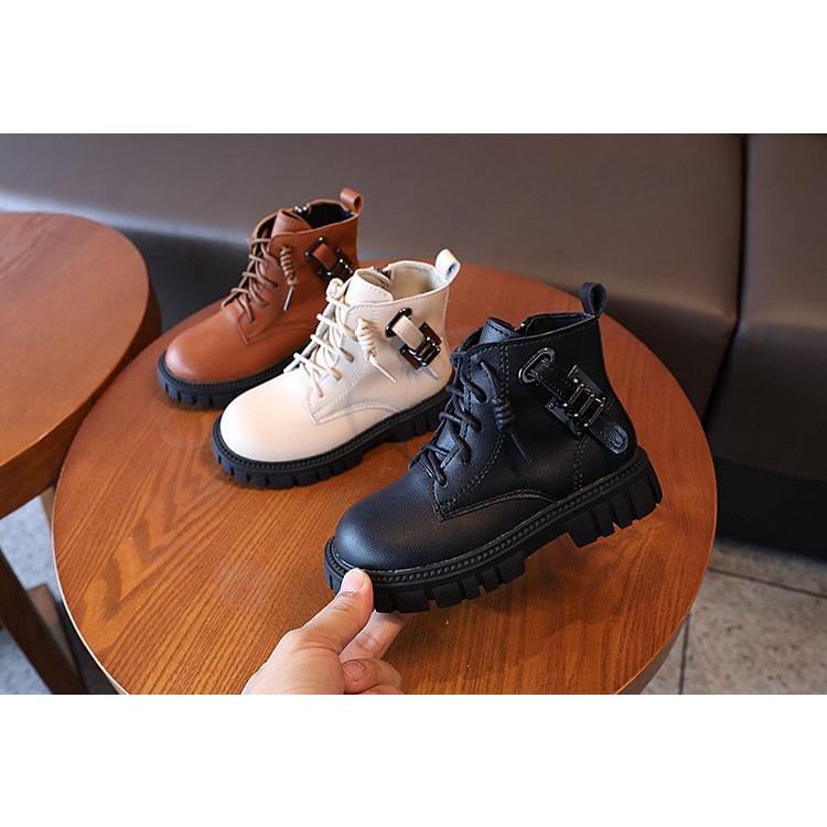 Giày bốt cho bé gái bé trai phong cách Hàn Quốc đẹp diện đi chơi đi tiệc size 26-36 hàng Quảng Châu cao cấp