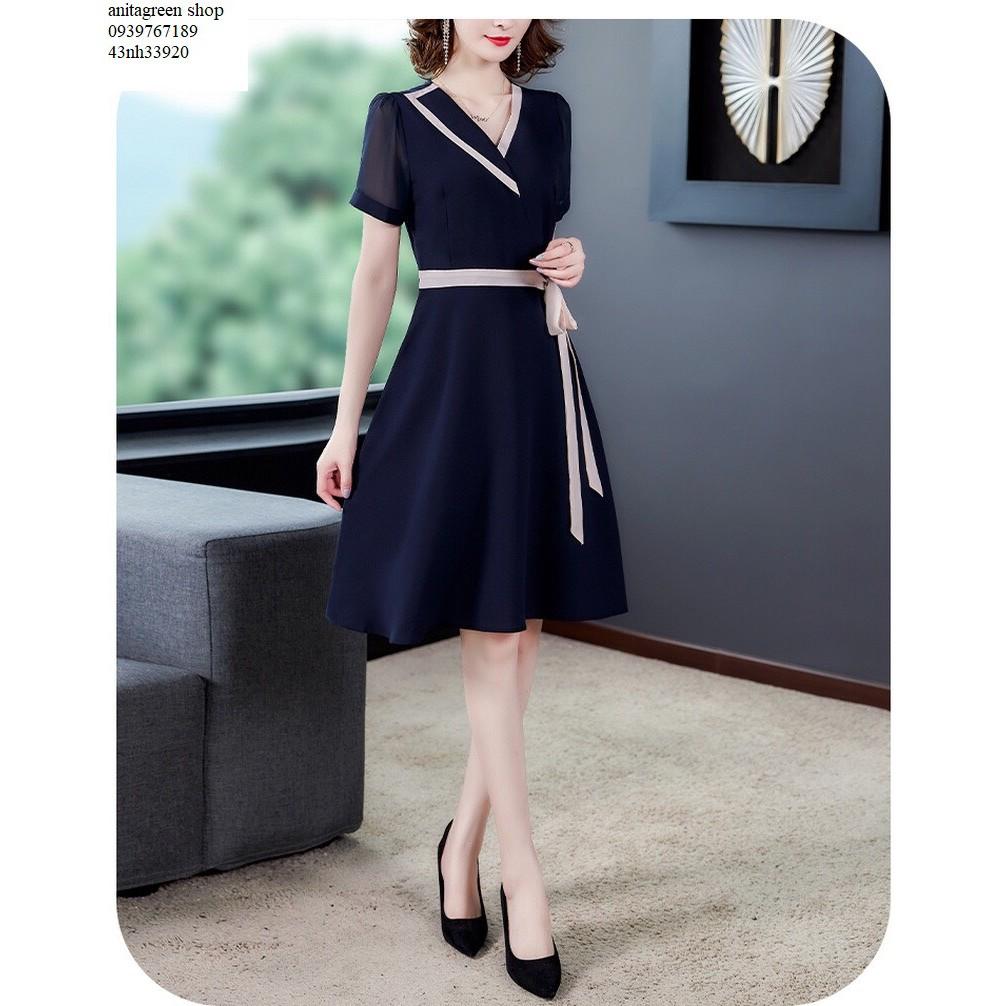 Nh33920-ĐẦM XÒE CỔ VEST THANH LỊCH