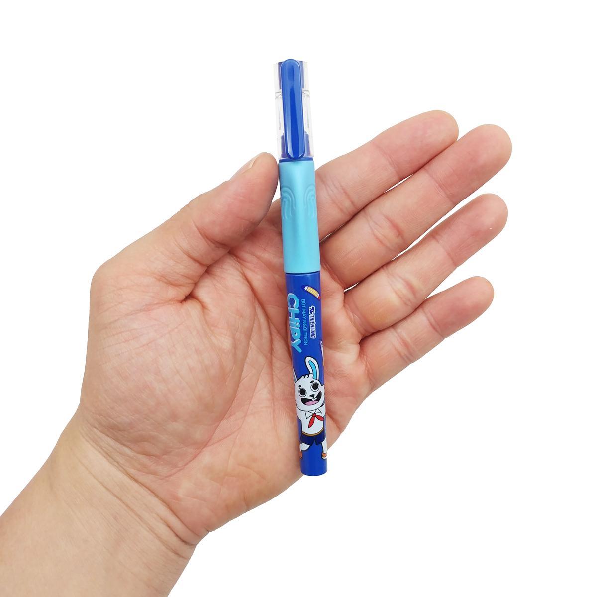 Bút Máy Chipy - Thiên Long FTC-020 - Thân Xanh - Mực Xanh