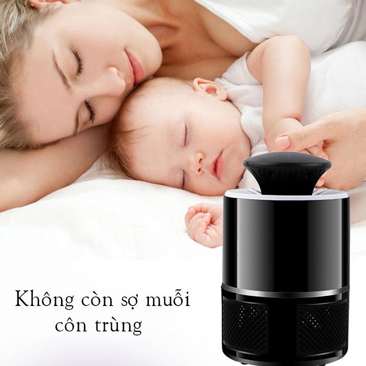 Đèn Bắt Muỗi Có Khay Chứa Và Quạt Hút - Hàng Loại 1