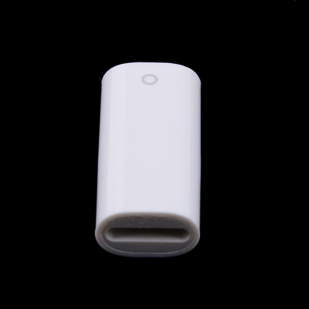 For Apple for iPad Pro Pencil Charger Convertor Charge Power Cable Cord Female to Female F/F Connector White