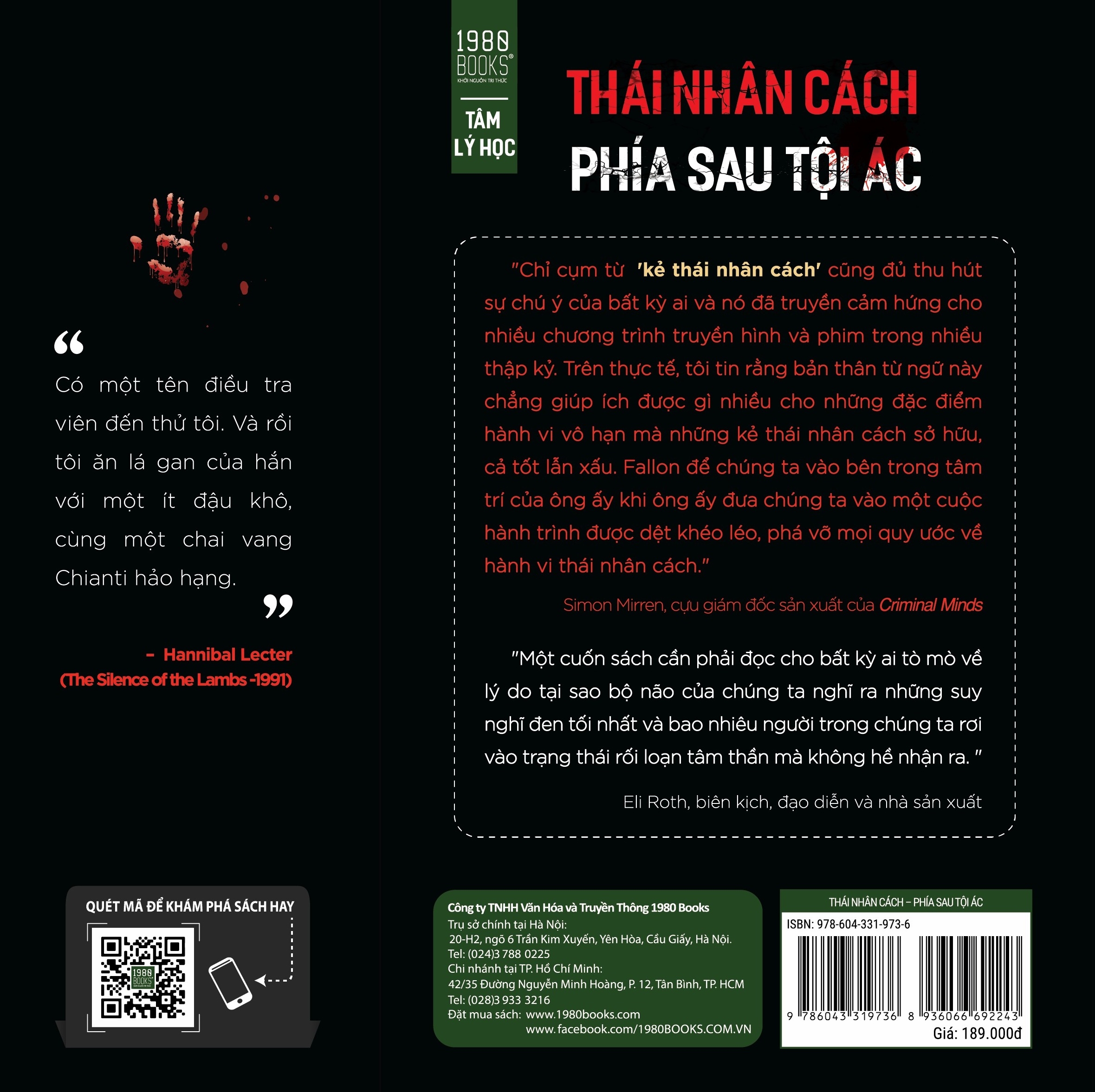 Sách - Thái Nhân Cách Phía Sau Tội Ác - 1980Books