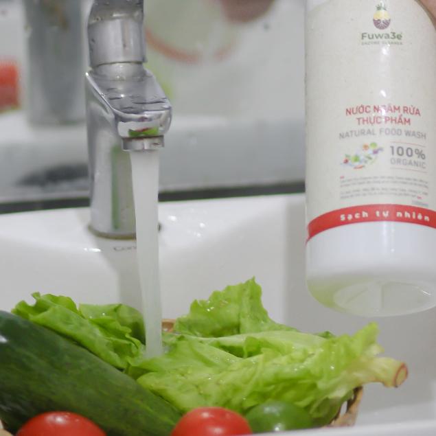 [ Nước ngâm rửa thực phẩm Fuwa3e 3.8L enzym 100%] loại bỏ chất độc khử mùi tanh thịt cá giữ độ tươi