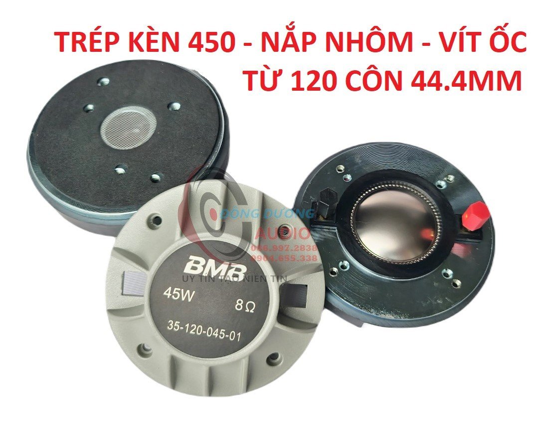 TRÉP KÈN 450 BM.B NẮP NHÔM XÁM - TỪ 120 COIL 444 MÀNG TITAN - TRÉP BAY BỔNG TRONG TRẺO