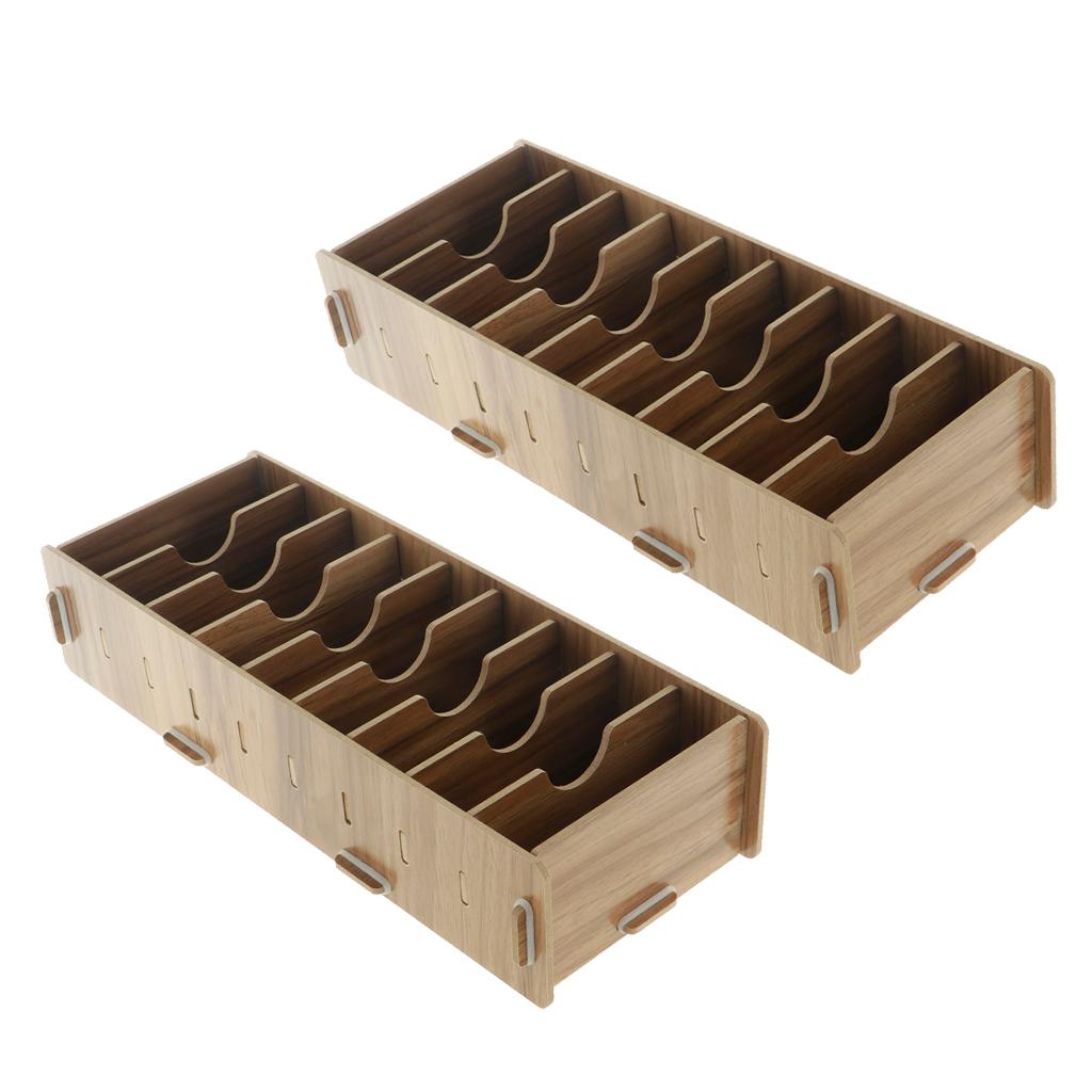 2 Pieces Business Cards Storage Box Case Organizer Office Organization