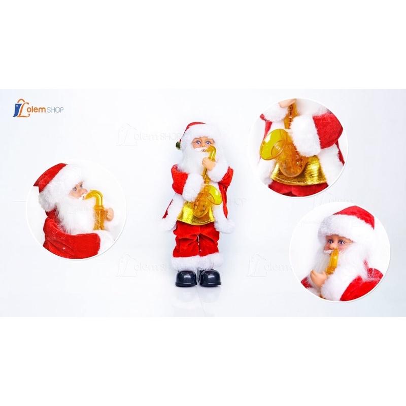 Ông già noel chạy bin nhạc hát cao 30cm