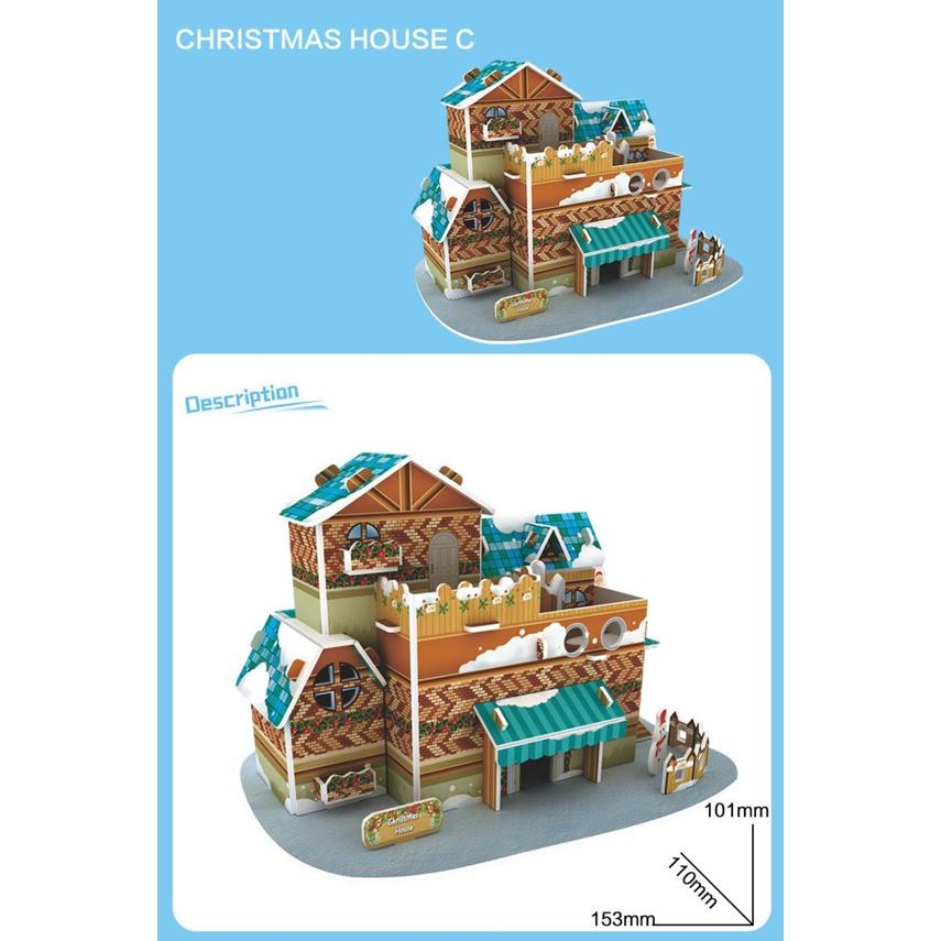 Chủ đề Noel - Mô hình nhà giấy 3D