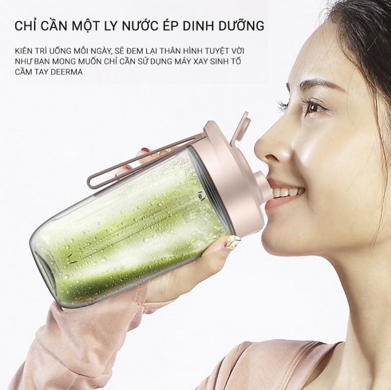 Máy xay sinh tố cầm tay xiaomi deerma juicer blender DEM-NU05 bản quốc tế 2020 - Hàng chính hãng