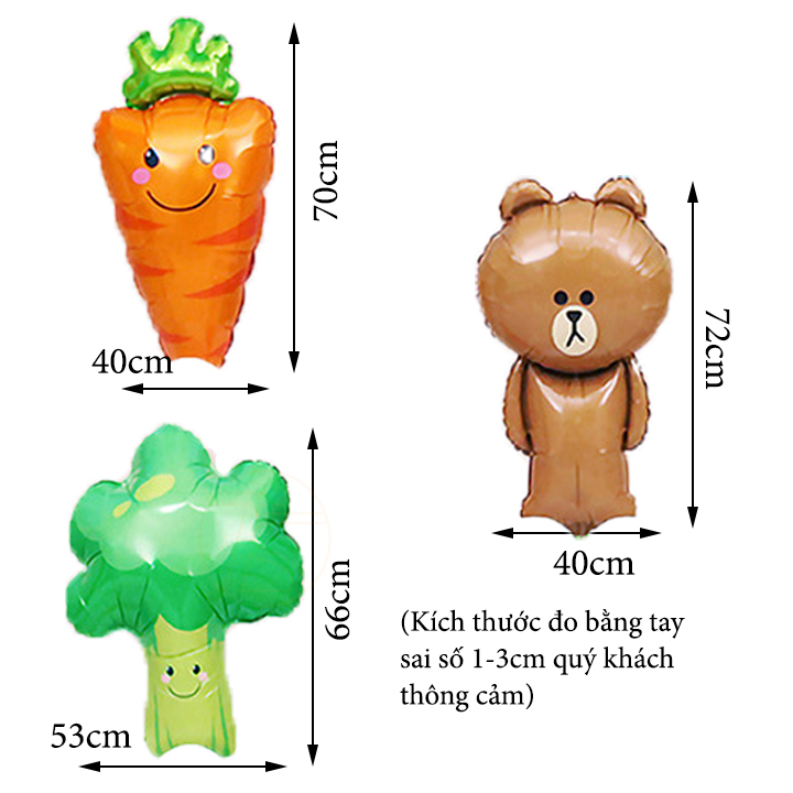 Bộ trang trí sinh nhật happy birthday chú gấu - Sét bong bóng trang trí tiệc thôi nôi, đầy tháng cho trẻ