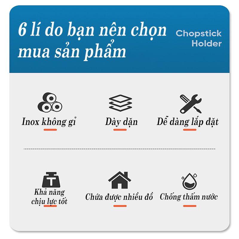 Kệ Để Dao Thớt Dán Tường, Giá Để Đồ Dùng Nhà Bếp Đa Năng Chất Liệu INOX Không Gỉ