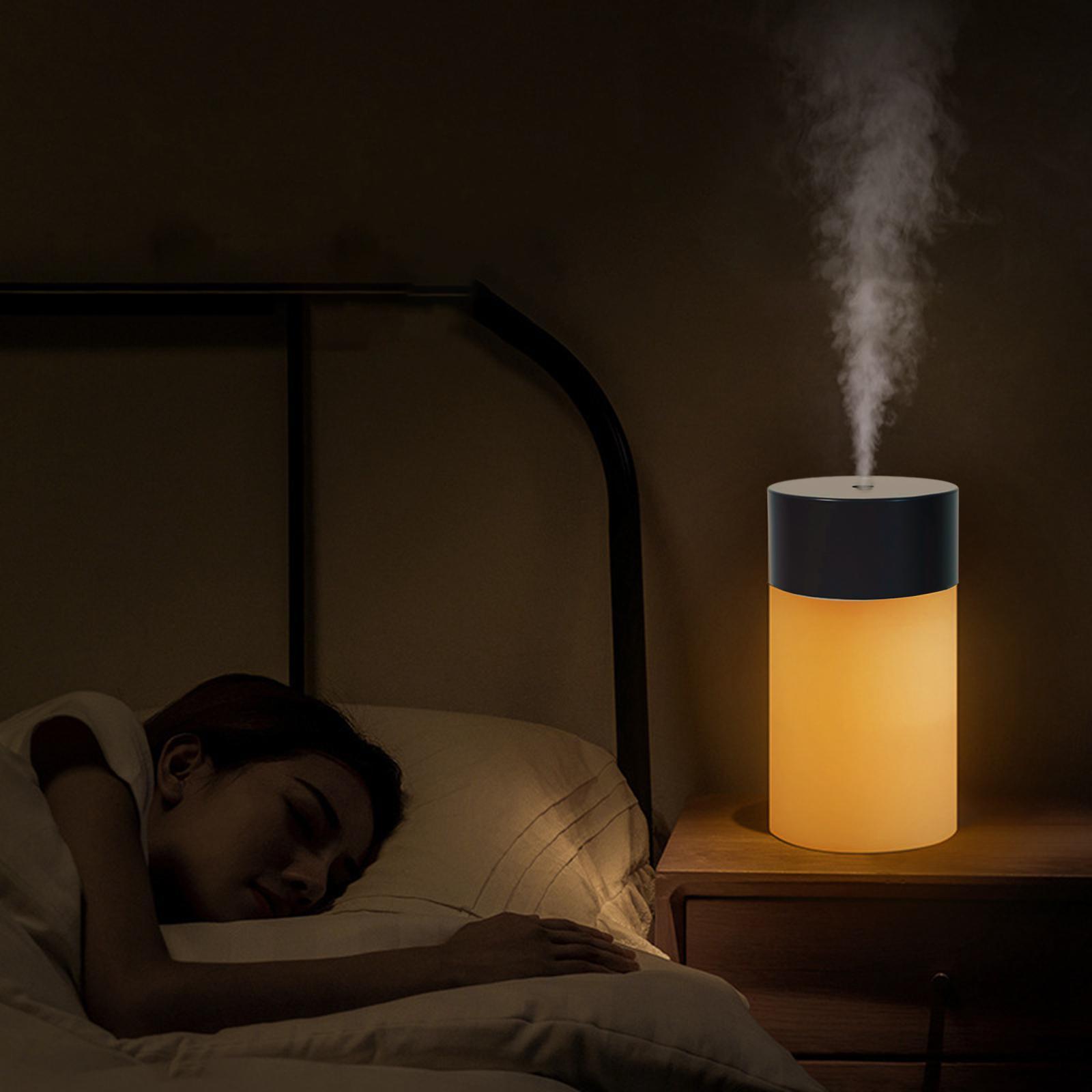 2Pcs 260ml Mini USB Air Humidifier Aroma Diffuser Night Home Auto Shut Off