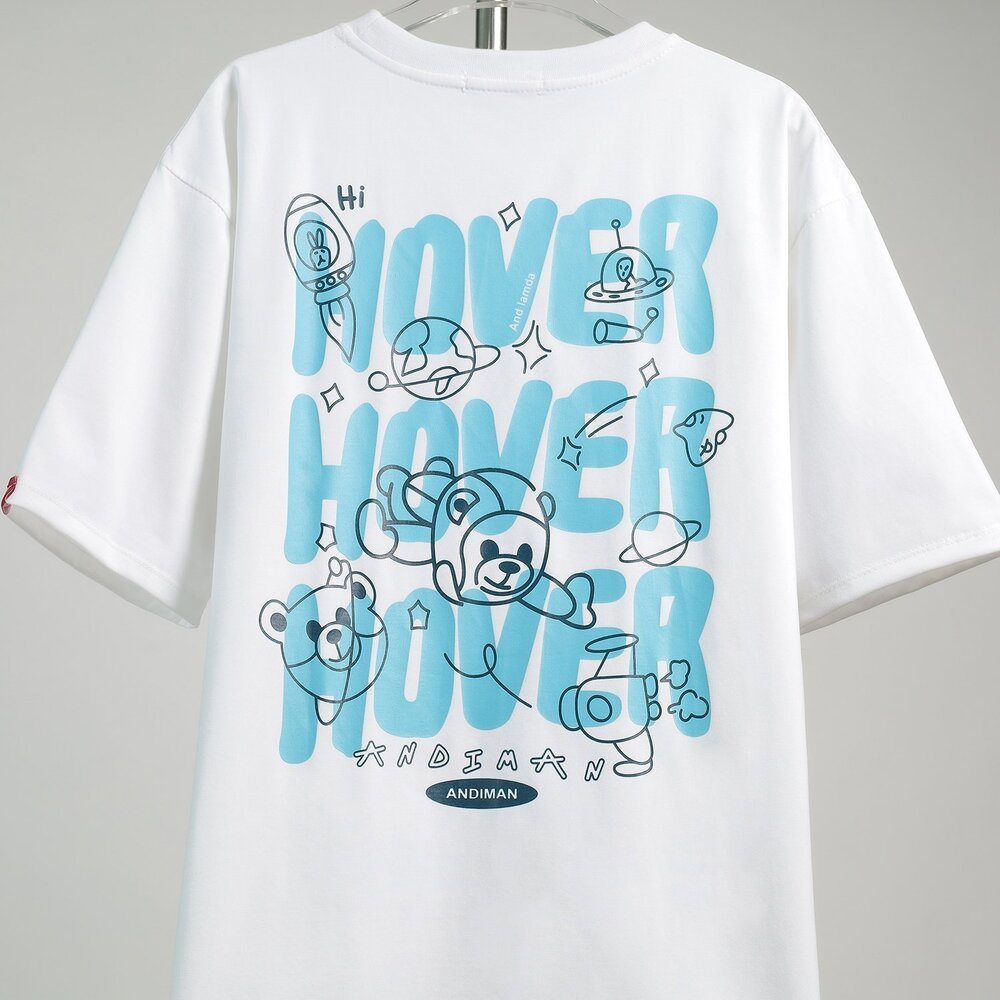 [Hình Thật] Áo Phông, Áo Thun Nam Nữ Form Rộng Tay Lỡ Unisex Tay Lỡ Hover Từ 40kg-70kg