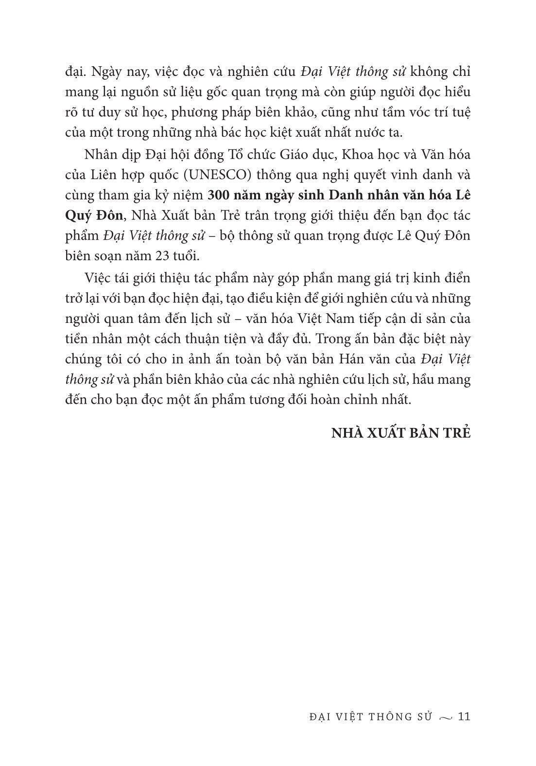 Sách - Cảo Thơm - Đại Việt Thông Sử - Bìa Cứng