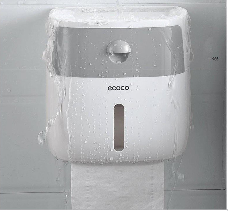 Hộp đựng giấy vệ sinh 2 tầng E1804 cao cấp treo tường Ecoco