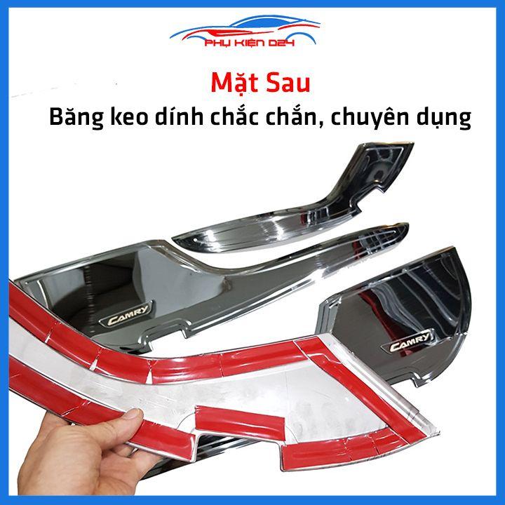 Bộ ốp tapli Camry 2019-2020-2021-2022 vân Titan chống xước va đập khi mở cửa và làm đẹp xe