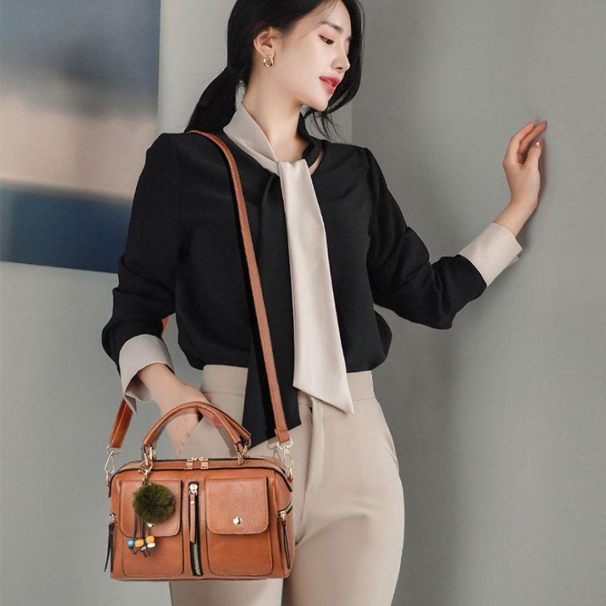 Túi giỏ xách đeo chéo, túi xách nữ thời trang Hàn Quốc cao cấp sang chảnh, chất liệu da PU cao cấp nhất hiện nay TX050