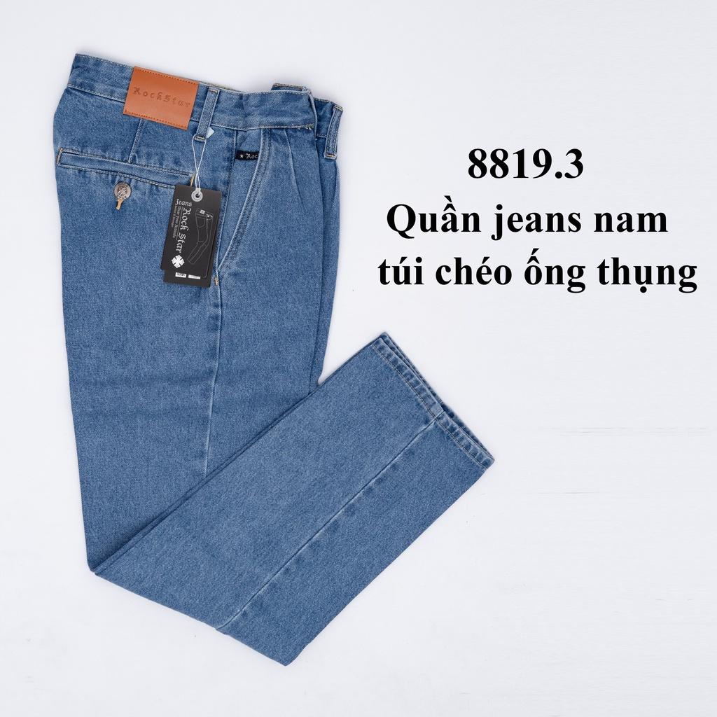 Quần Jean Nam- Quần Bò Nam Túi Chéo Ống Thụng ROCK STAR