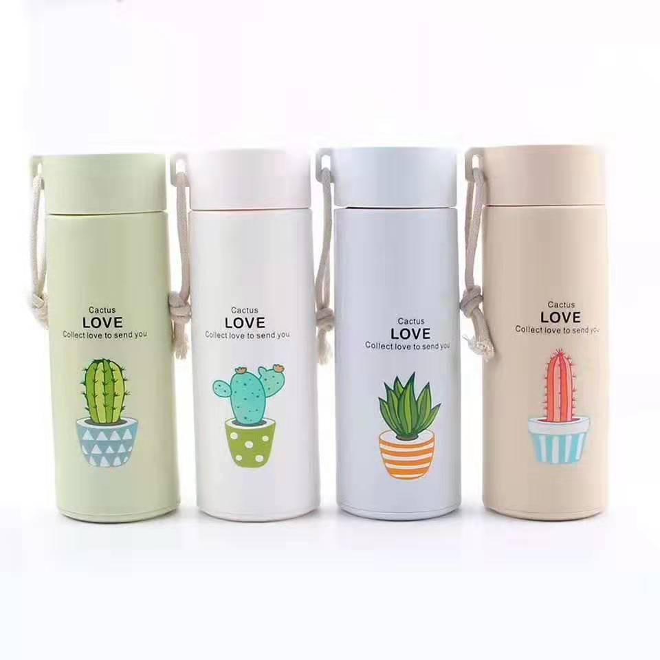 Bình giữ nhiệt Love xương rồng 300ml