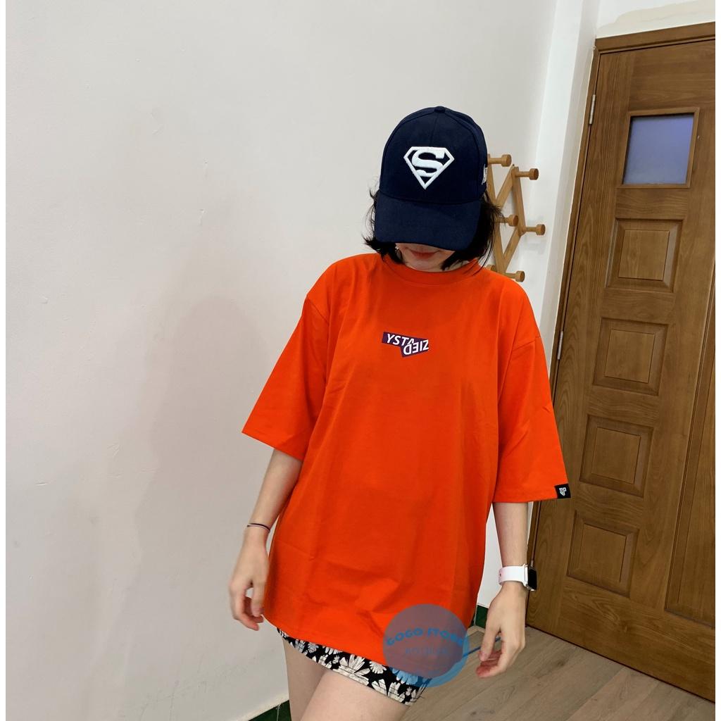 Aó thun freesize màu cam nam nữ