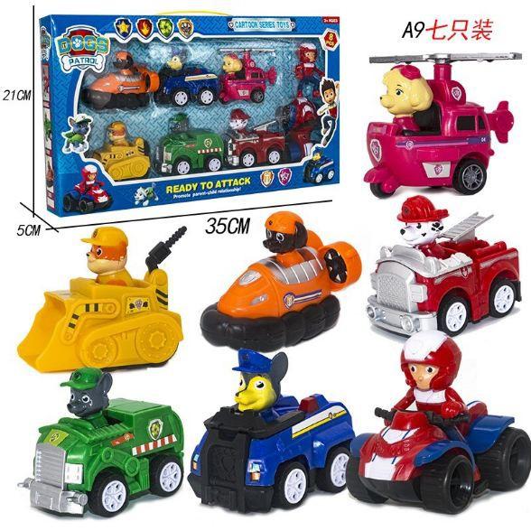 Chó cứu hộ Paw Patrol A8, A9, A11, mô hình 6 con, 7 con, 8 con, 9 con đồ chơi cho các bé