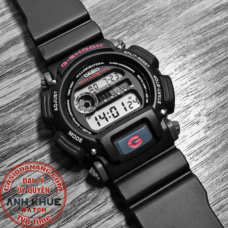 Đồng hồ nam dây nhựa Casio G-Shock chính hãng DW-9052-1VDR (43mm)