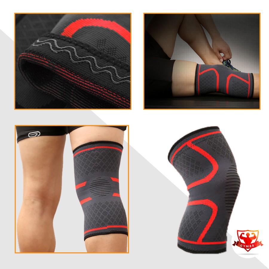 Băng Quấn Đầu Gối Đá Bóng, Thể Thao, Tập Gym Đàn Hồi Co Dãn 4 Chiều GY11