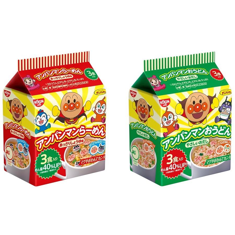 Mỳ ăn liền Anpanman Udon và Mỳ ăn liền Anpanman Ramen - Nissin Nhật Bản