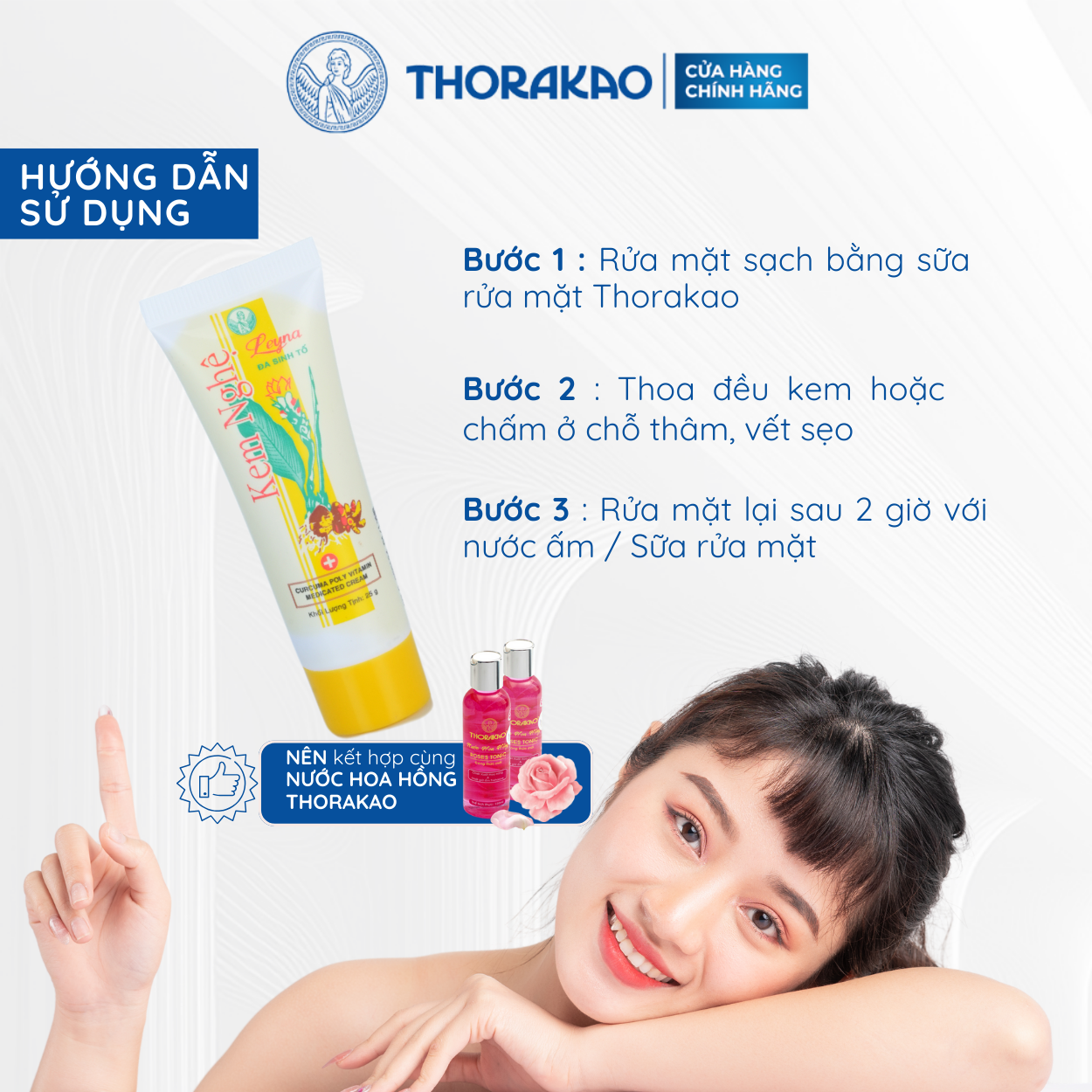 Kem Nghệ Leyna Thorakao Giảm Thâm Ngừa Mụn 25G