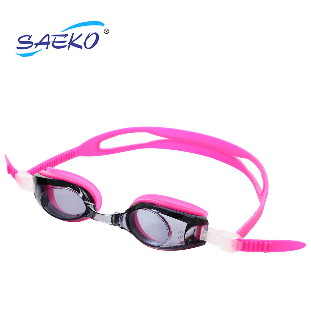Kính Bơi Trẻ Em S5Aop Có Độ Chính Hãng Saeko - Cho Trẻ Cận Thị Từ 1.5 Đến 6 Độ - Nhiều Màu Sắc - 2 Độ - Hồng